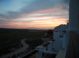 Sunset from balcony